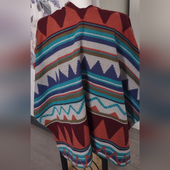 Limited Edition Target 2013 Shawl/ Poncho Pendleton Pattern Southwest Boho - Picture 2 of 6